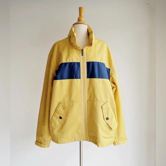 London Fog Other - VINTAGE LONDON FOG | Yellow and Navy Nautical Jacket | XL